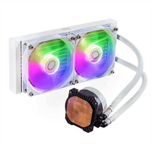 COOLER MASTER ML240 CORE 240MM ARGB AIO LIQUID COOLER WHITE – TechCure India