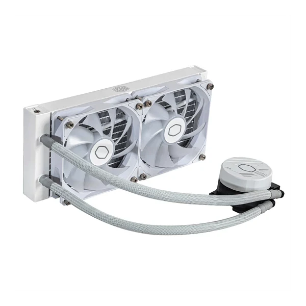 COOLER MASTER MasterLiquid 240L Core ARGB 240mm CPU Liquid Cooler (White) - 5