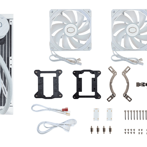 COOLER MASTER ML240 CORE 240MM ARGB AIO LIQUID COOLER WHITE – TechCure India