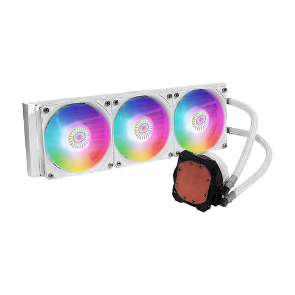 COOLER MASTER ML360L ARGB V2 360mm CPU Liquid Cooler (White) - 3