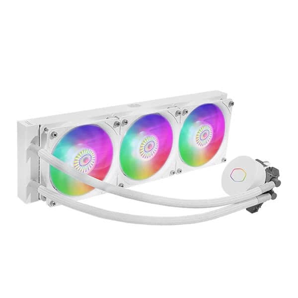 COOLER MASTER ML360L ARGB V2 360mm CPU Liquid Cooler (White) - 4