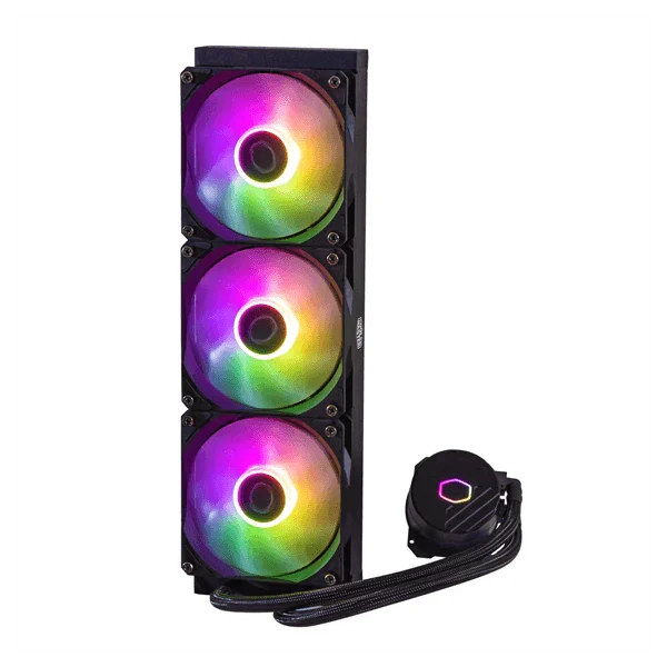 COOLER MASTER MasterLiquid 360L Core 360mm ARGB CPU Liquid Cooler (Black) - 2