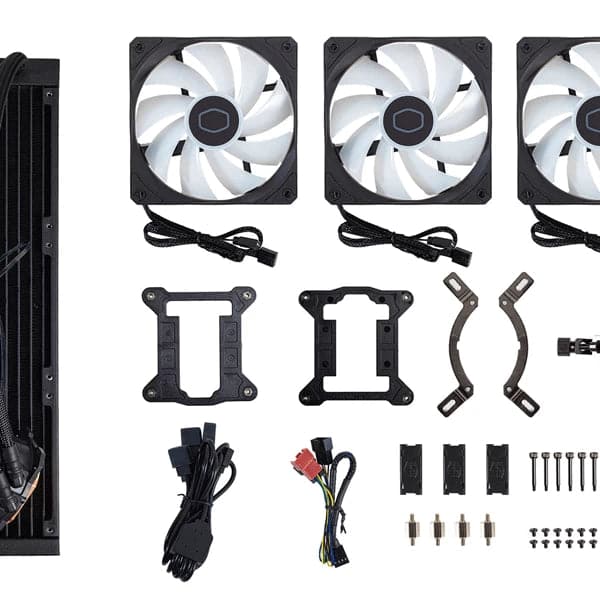COOLER MASTER MasterLiquid 360L Core 360mm ARGB CPU Liquid Cooler (Black) - 6