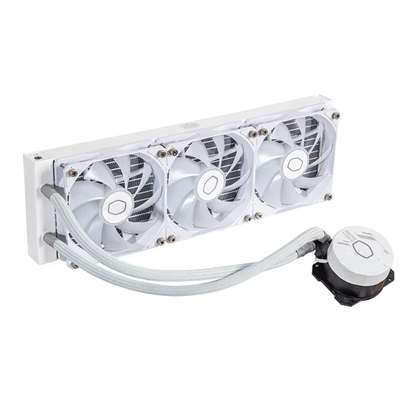 COOLER MASTER MasterLiquid 360L Core ARGB 360mm CPU Liquid Cooler (White) - 5