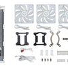 COOLER MASTER MasterLiquid 360L Core ARGB 360mm CPU Liquid Cooler (White) - 6