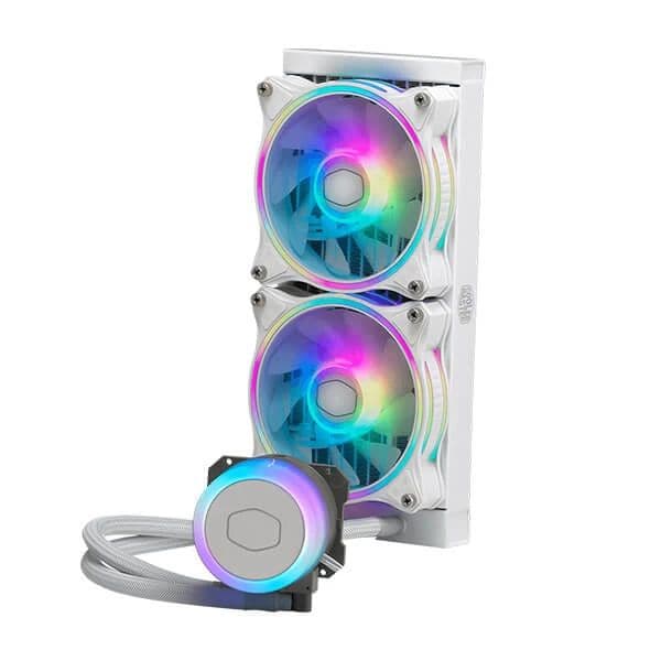 COOLER MASTER ML240 illusion ARGB 240mm CPU Liquid Cooler (White) - 4