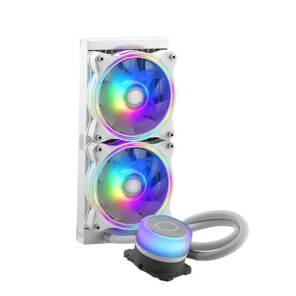 COOLER MASTER ML240 illusion ARGB 240mm CPU Liquid Cooler (White) - 3