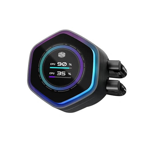 Cooler Master MasterLiquid Atmos II LCD 240mm CPU Liquid Cooler Black – TechCure India