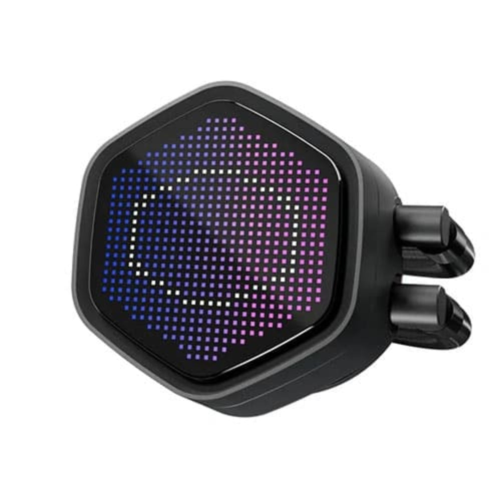 COOLER MASTER Master Liquid Atmos II Pixel 240mm ARGB CPU Liquid Cooler ( Black ) ( With LCD Display ) [ Atmos 2 Pixel ] - 3