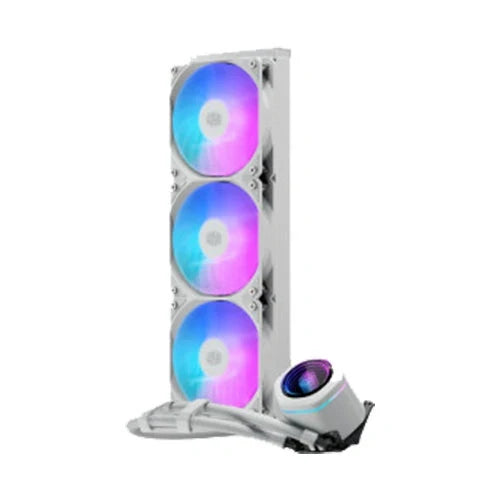 COOLER MASTER MasterLiquid Core NEX 360mm ARGB CPU Liquid Cooler ( White ) – TechCure India