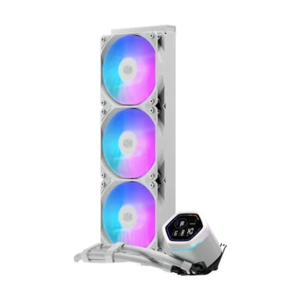 COOLER MASTER Masterliquid Core NEX Digital 360mm CPU Liquid Cooler ( White ) – TechCure India