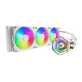 COOLER MASTER Master Liquid 360 Atmos ARGB 360mm CPU Liquid Cooler (White) – TechCure India