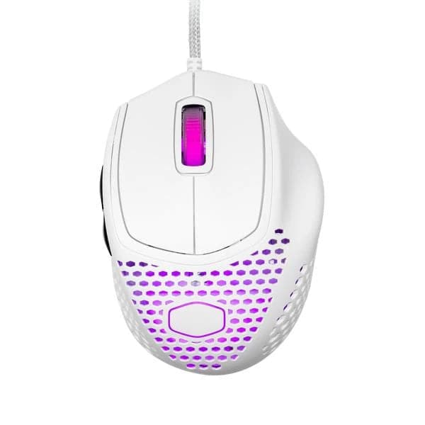 COOLER MASTER MM720 Wired Ergonomic RGB Gaming Mouse ( MM-720-WWOL1 ) ( 16000DPI / 6 Macro Buttons ) ( Matte White ) - 2