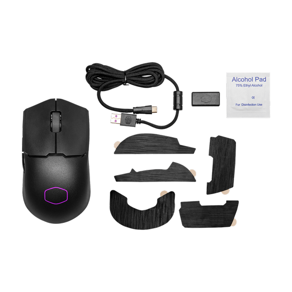 COOLER MASTER MM712 Wireless + Bluetooth Ambidextrous Gaming Mouse ( MM-712-WWOH1 ) ( 19000DPI / 6 Macro Buttons ) ( Black ) - 5