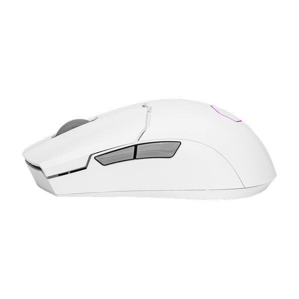COOLER MASTER MM712 Wireless + Bluetooth Ambidextrous Gaming Mouse ( MM-712-WWOH1 ) ( 19000DPI / 6 Macro Buttons ) ( White ) - 4