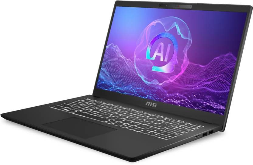 MSI MODERN 15 H AI C2HMG-233IN 9S7-15H551-233 [ULTRA7-255H/16GB/1TB SSD/WIN11 HOME/15.6"/INTEGRATED GRAPHICS/1 YEAR(S)/BLACK] – TechCure India