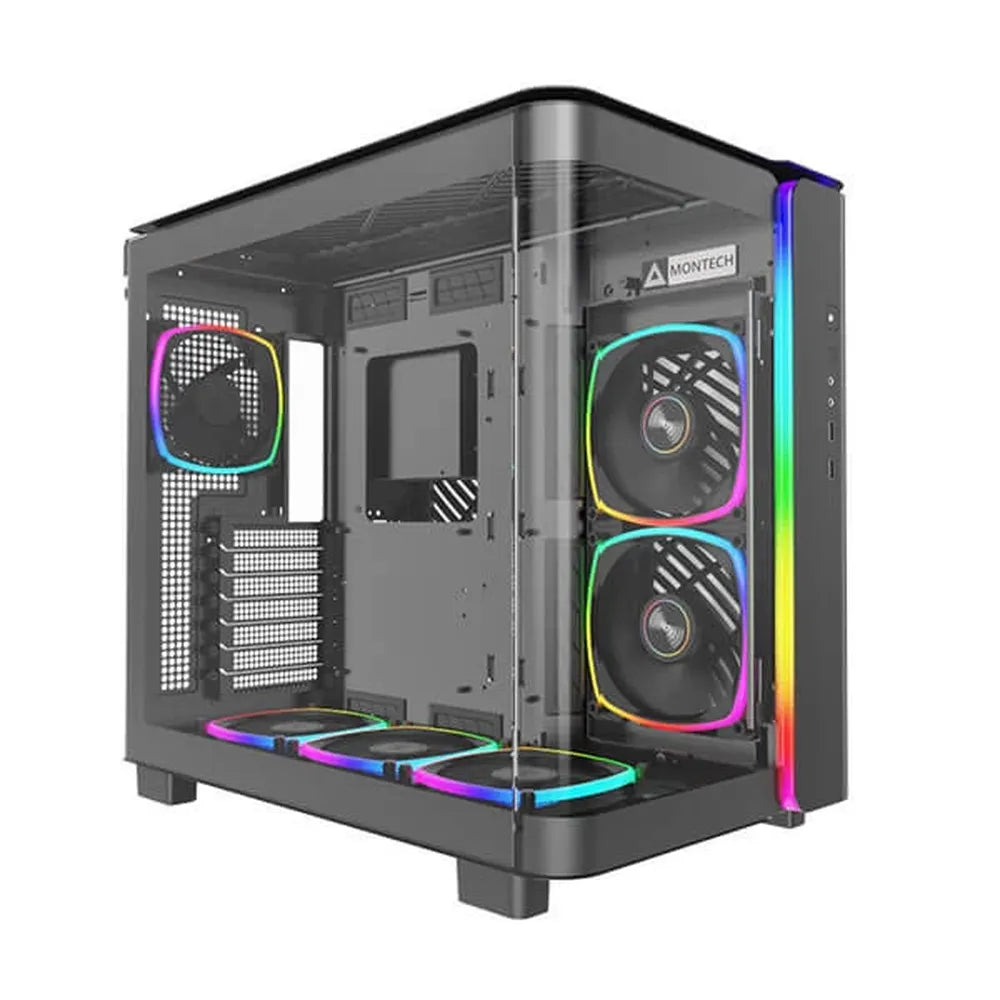 MONTECH King 95 Pro ARGB ATX Mid Tower Cabinet (Black) – TechCure India