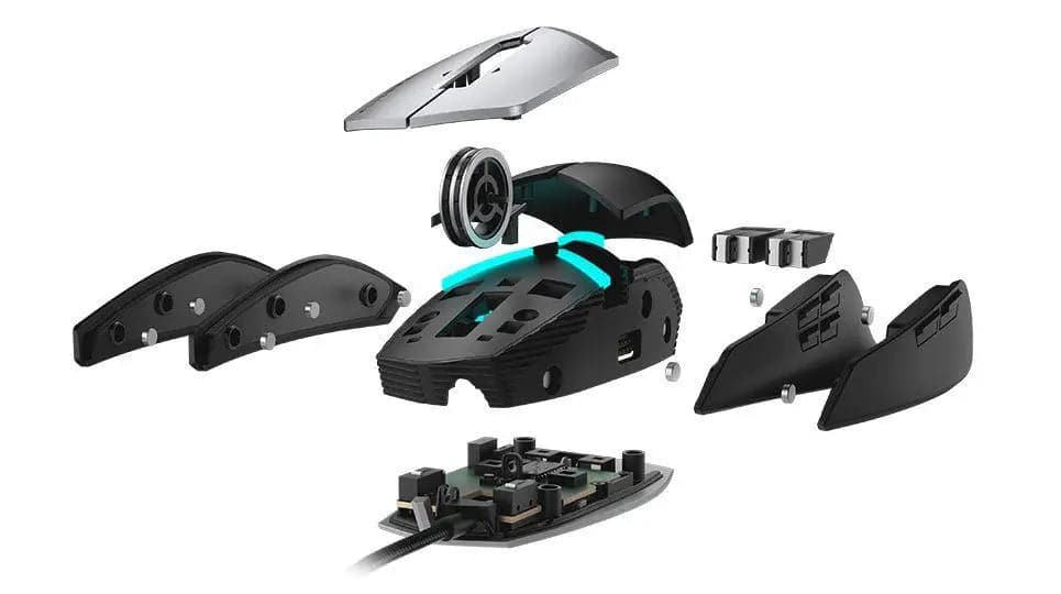DELL Alienware AW959 Elite Wired Ambidextrous RGB Gaming Mouse ( 1200DPI / 11 Macro Buttons ) ( Black ) - 4