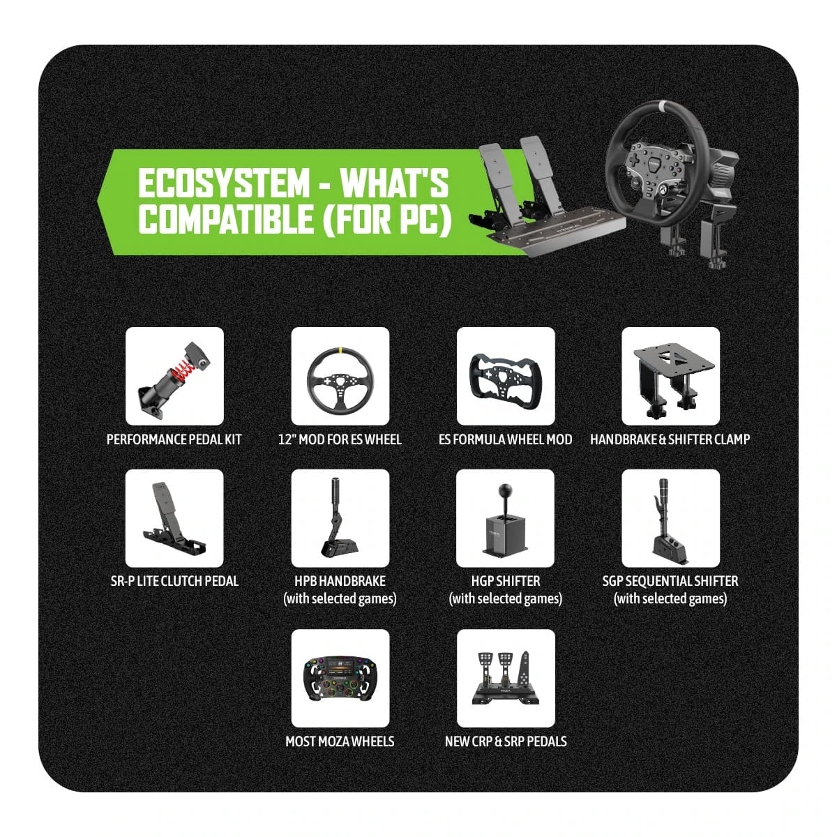 MOZA R3 BUNDLE FOR PC AND XBOX & PC RS053 – TechCure India