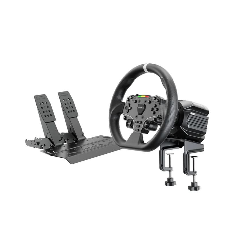 MOZA R5 Pro Racing Bundle 6Nm Direct Drive Racing Wheel, ES Steering Wheel, SR-P Lite Pedals, PC Racing Simulator – TechCure India