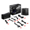 MSI MPG A1000G 1000W 80 + Gold Fully Modular ATX 3.0 Power Supply - 5