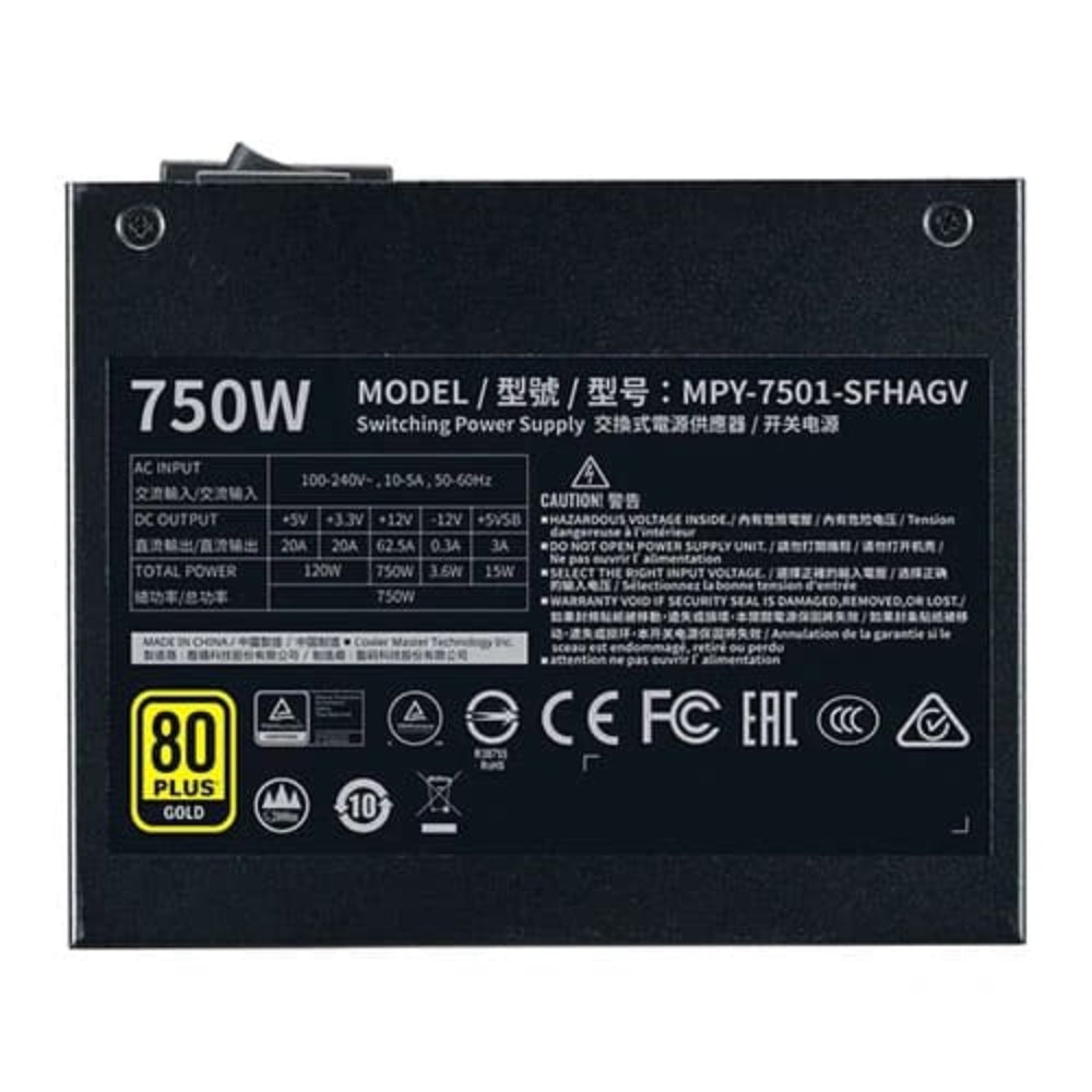 COOLER MASTER V SFX 750 80+ Gold Fully Modular ATX 3.1 Power Supply (750 W) - 3