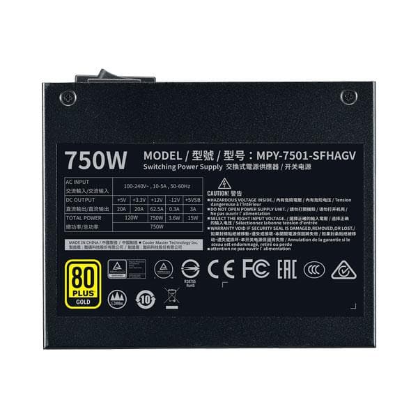 COOLER MASTER V750 SFX 80+ Gold ATX 3.1 Fully Modular Power Supply (750 W) – TechCure India