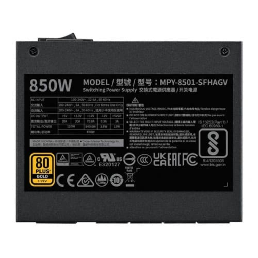 COOLER MASTER V SFX 850 80+ Gold Fully Modular ATX 3.1 Power Supply (850 W) - 3