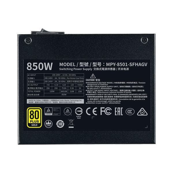 COOLER MASTER V850 SFX 80+ Gold Fully Modular Power Supply (850 W) - 3