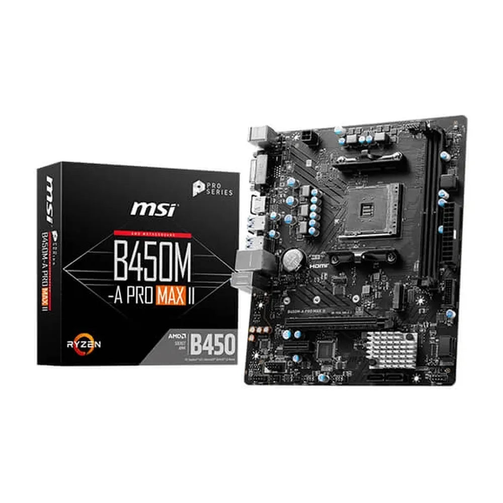 MSI B450M-A Pro Max II DDR4 AMD Motherboard – TechCure India