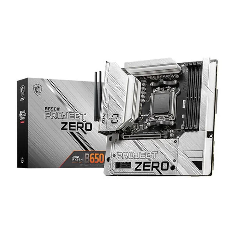 MSI B650M Project Zero DDR5 AMD Motherboard – TechCure India