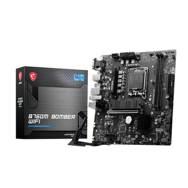 MSI B760M Bomber WIFI M-ATX Motherboard – TechCure India