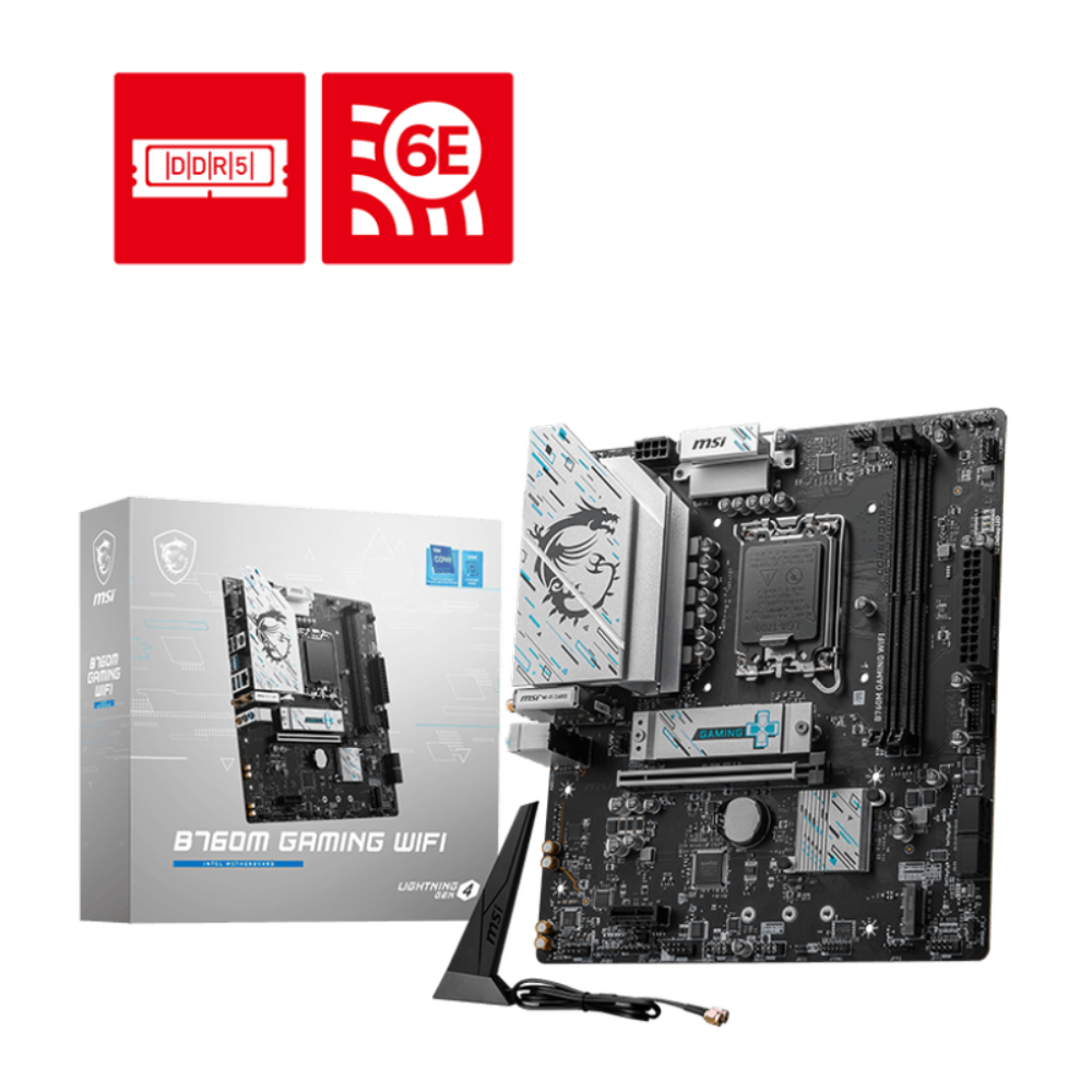 MSI B760M Gaming Wifi DDR5 Intel Motherboard – Model PRO-B760M-A-WIFI-DDR5 – TechCure India