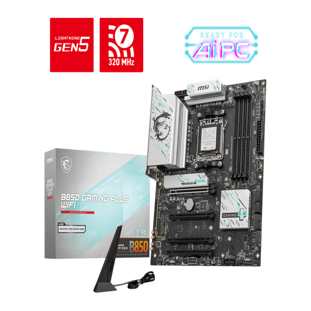 MSI B850 Gaming Plus Wifi DDR5 AMD Motherboard – TechCure India