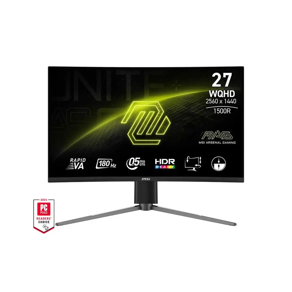 MSI MAG 27CQ6PF 27 Inch WQHD 180HZ Curved Gaming Monitor – TechCure India