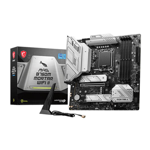 MSI MAG B760M Mortar WIFI II M-ATX Motherboard (Intel Socket LGA 1700, DDR5, Wi-Fi 6E) – TechCure India