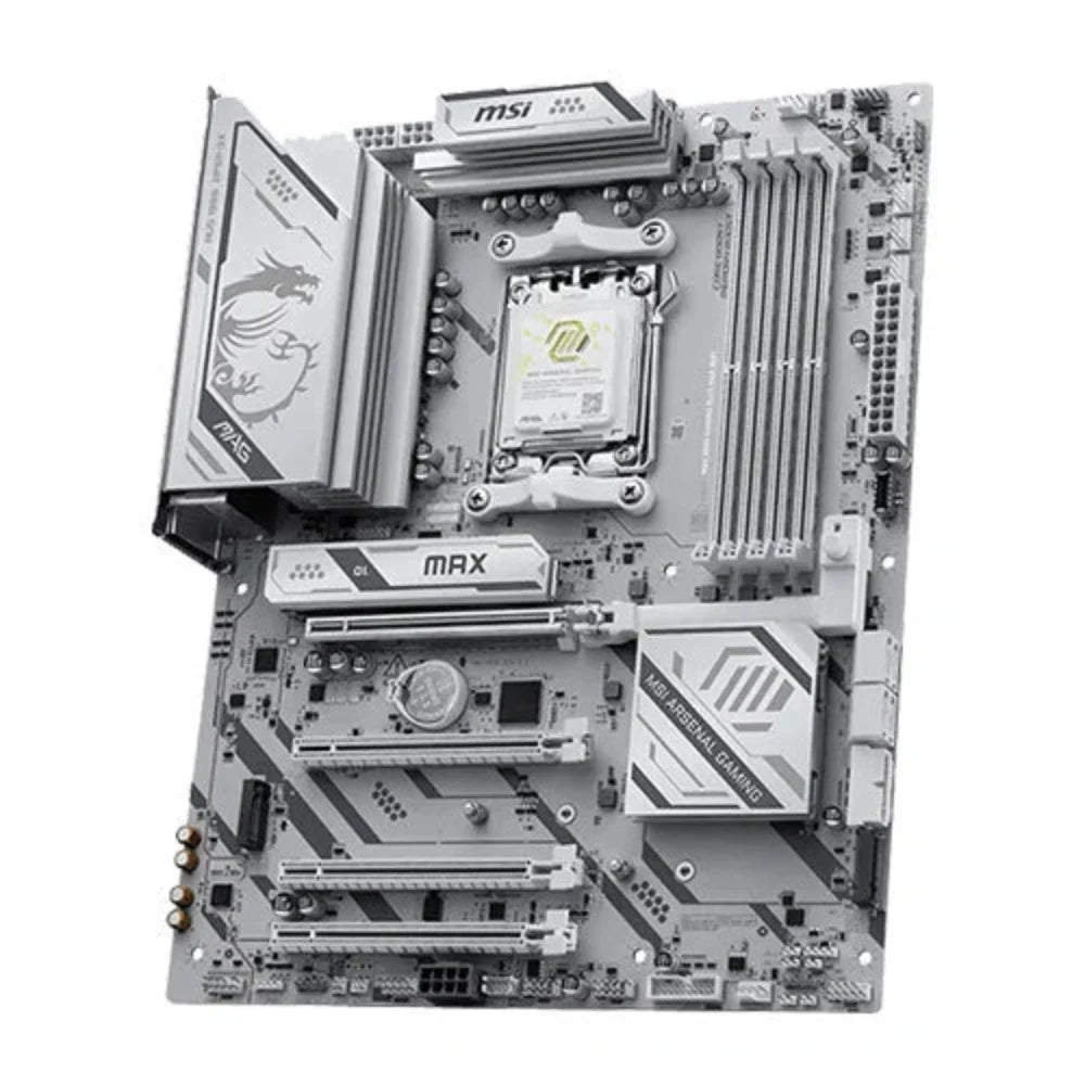 MSI MAG B850 Gaming Plus Max Wifi7 DDR5 White AMD Motherboard – photo 3 – TechCure India