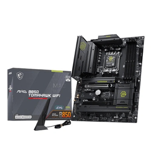MSI MAG B850 Tomahawk WiFi ATX Motherboard (AMD Socket AM5, DDR5, Wi-Fi 7) – TechCure India