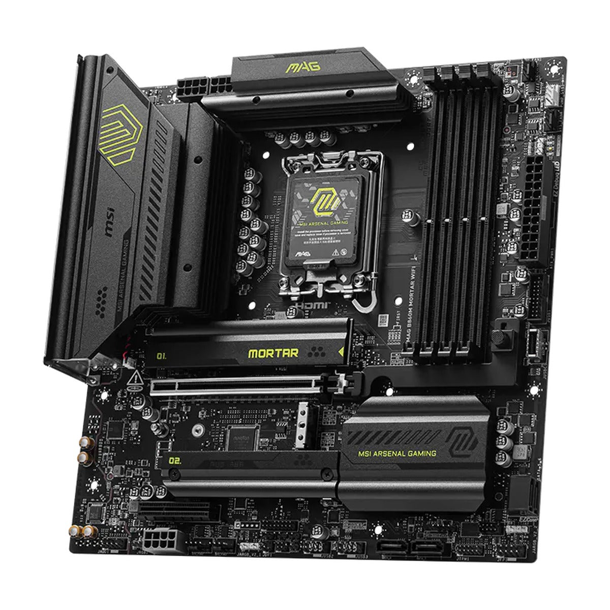 MSI MAG B860M Mortar WiFi DDR5 M-ATX Motherboard – TechCure India