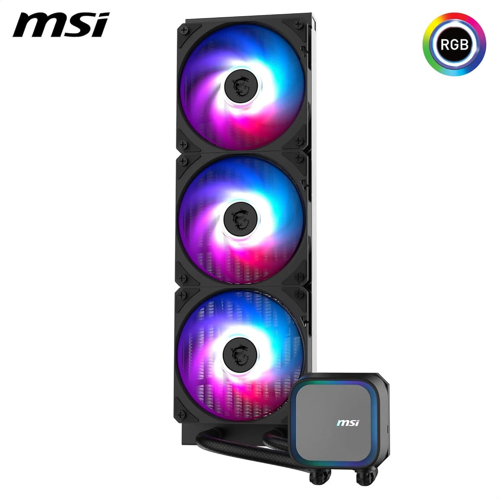 MSI MAG CORELIQUID A13 360 AIO CPU LIQUID COOLER - BLACK – TechCure India
