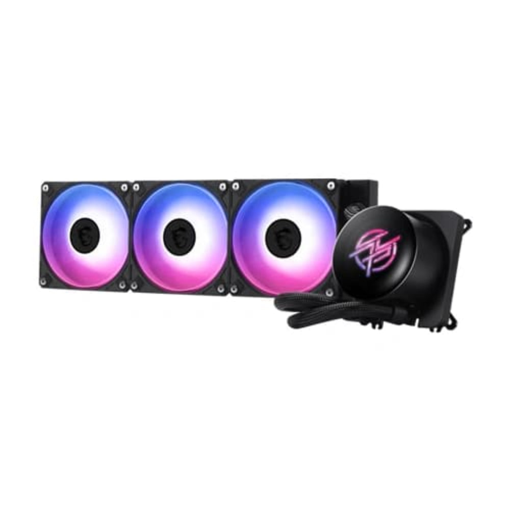 MSI MPG Coreliquid P13 ARGB 360mm CPU Liquid Cooler ( Black ) ( With LCD Display ) – TechCure India
