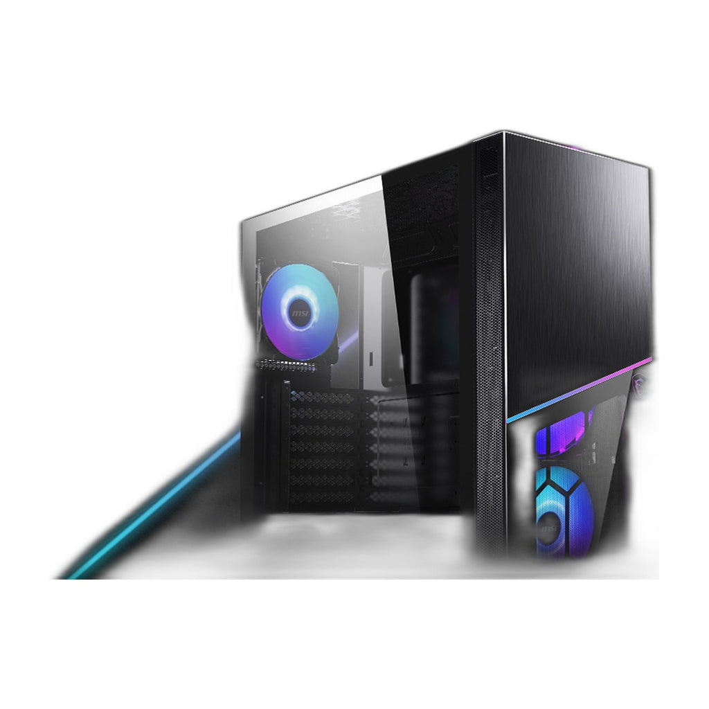 MSI MPG SEKIRA 100R ARGB (E-ATX) Mid Tower Cabinet with Tempered Glass Side Panel (Black) – photo 2 – TechCure India