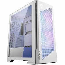 MSI MPG VELOX 300R AIRFLOW PZ White Mid-Tower Gaming Cabinet with Type-C, E-ATX Support, 3 Fans (2 ARGB & 1 Non-ARGB), 360mm Radiator Support – TechCure India