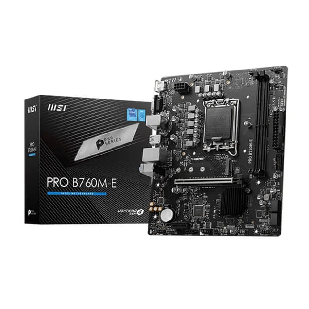 MSI Pro B760M-E DDR5 Intel Motherboard – TechCure India
