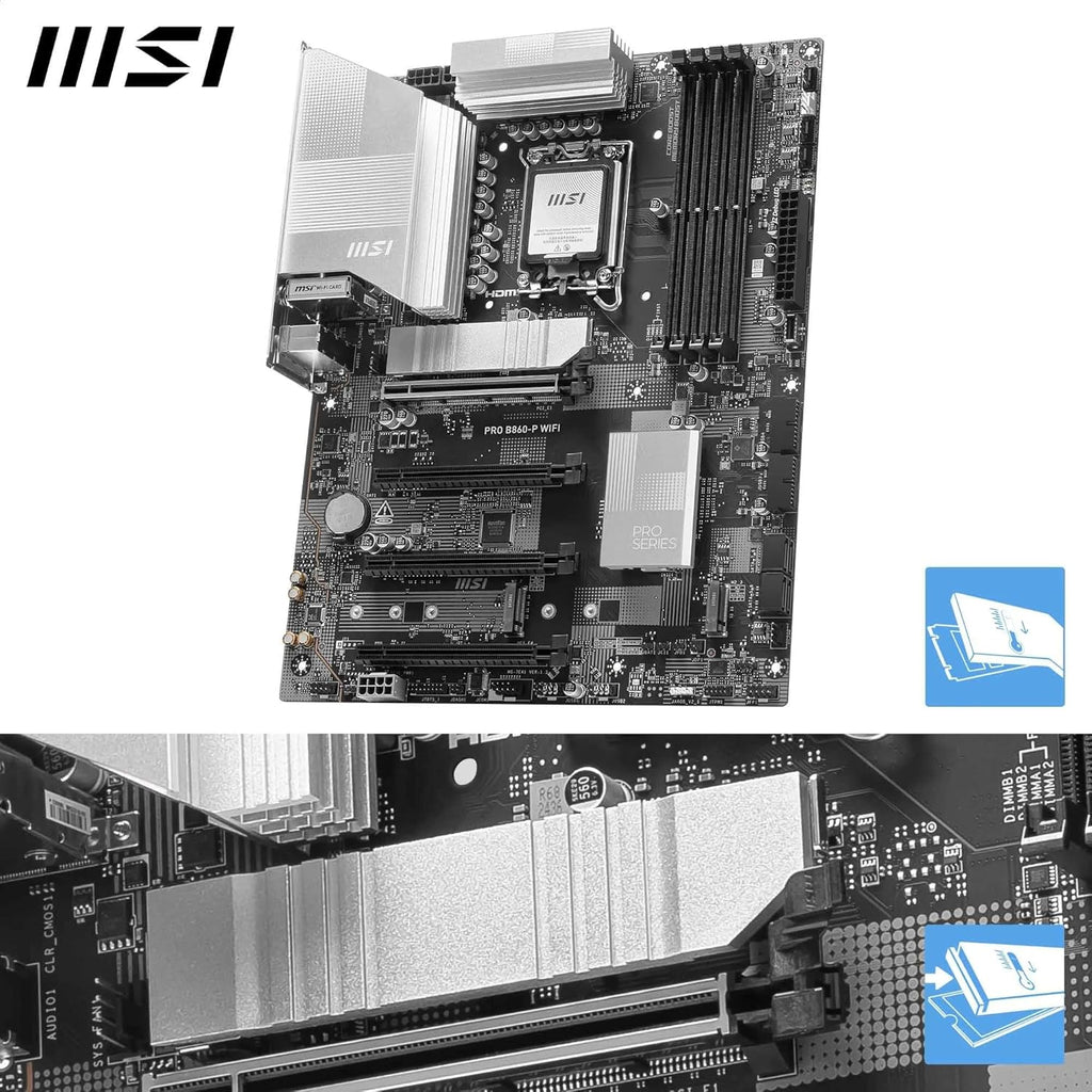 MSI PRO B860-P WIFI DDR5 MOTHERBOARD – TechCure India