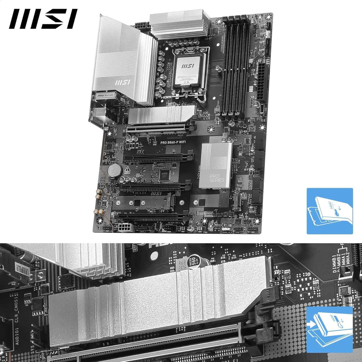 MSI PRO B860-P WIFI DDR5 MOTHERBOARD – TechCure India