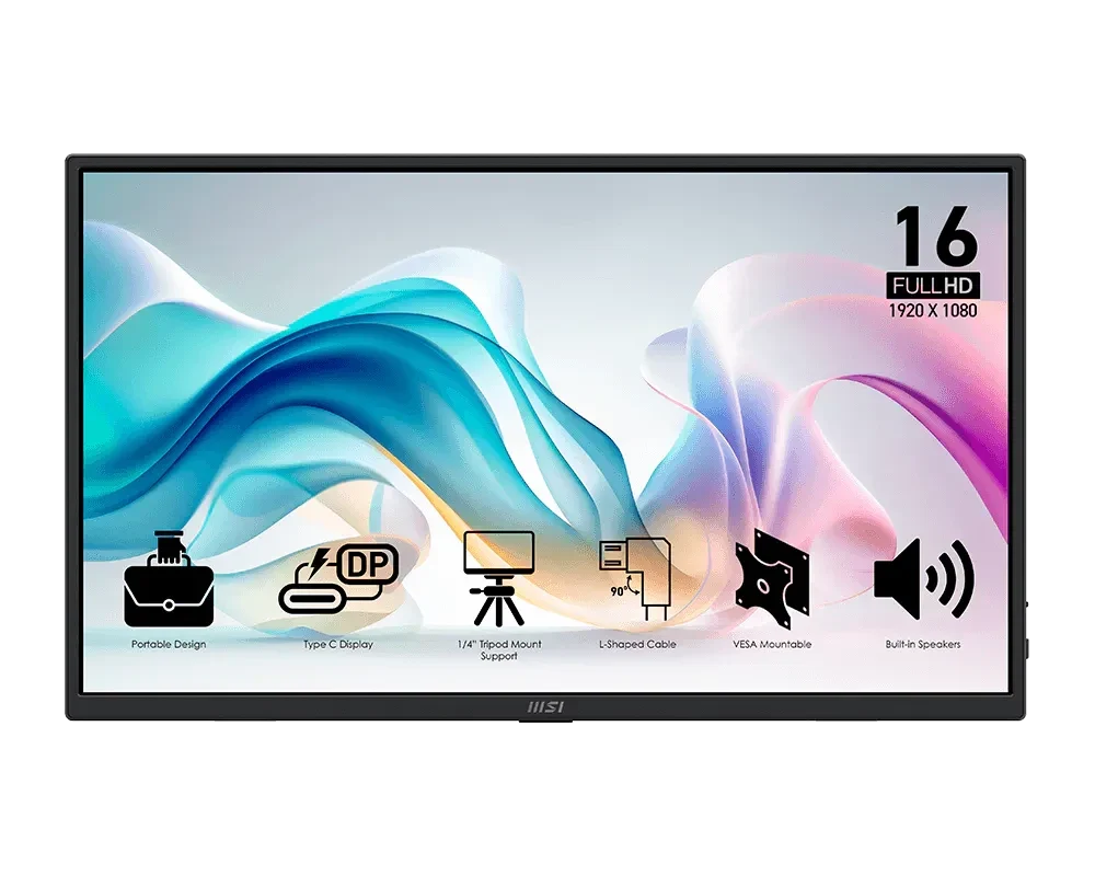 MSI PRO MP165 E6 15.6 Inch FHD IPS Panel Pro Monitor – TechCure India