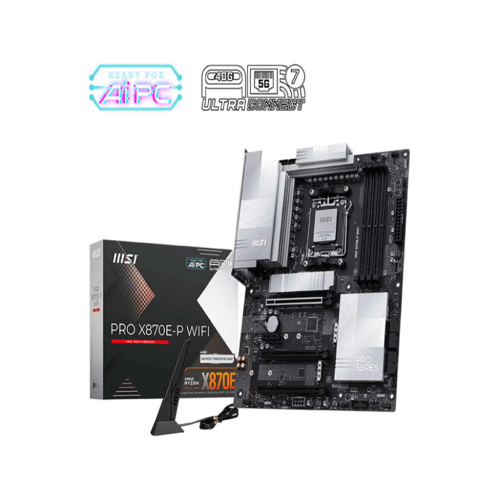 MSI Pro X870E-P Wifi7 DDR5 AMD Motherboard – TechCure India