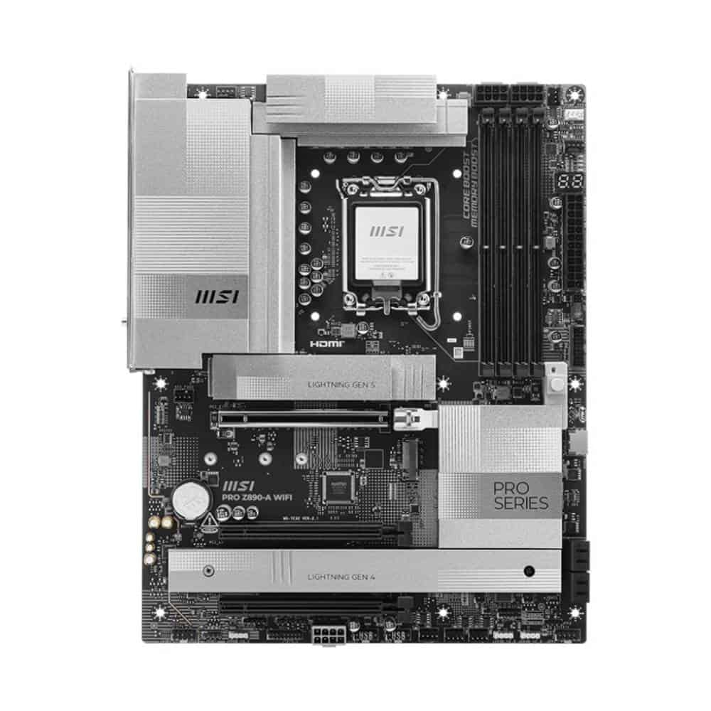 MSI Pro Z890-A WiFi DDR5 Intel LGA 1851 ATX WiFi 7 PCIe 5.0 Gaming Motherboard – TechCure India