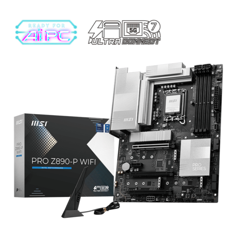 MSI Pro Z890-P Wifi DDR5 Intel Motherboard – TechCure India